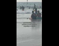 Guy comments couple on beach 