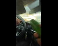 Redbull driver handing out redbull drink to submitter 