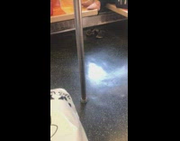 black sandals left under subway seat