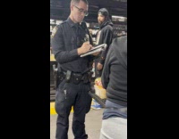 Woman apprehended by police for selling on subway