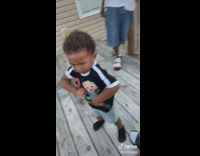 Man Grabs Kids Juice then Gets Swatted