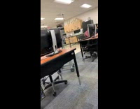 Collab BitchMP - Robot laptop driving down classroom