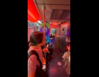 DJ plays music passengers party at subway part 2