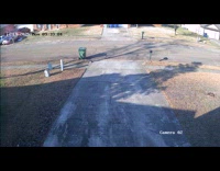 Garbage truck squeeze and break garbage bin