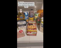 Couple have expensive grocery store bill