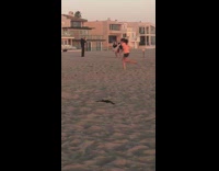 Woman spread legs backwards flexible beach sunset photo shoot