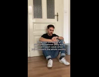 Guy cant seem weak during drinking game