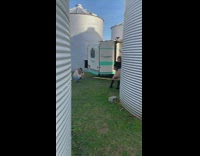 Woman black high boots vintage cruiser trailer