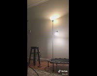 Toilet plunger trampoline bounce 