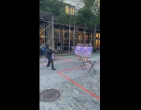 Women synchronized dancing with matching outfits for video shoot