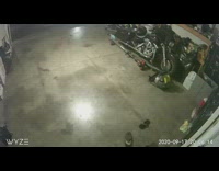 Guy dad falls off skateboard garage fail 