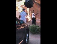 Getting autograph of influencer taking pictures