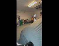 Woman lock husband in garage unknown danger prank