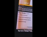 Mcdonalds drive thru screen keeps adding drinks
