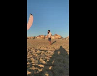 Kite knocks off water bottle 