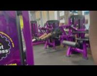 Guy falls asleep on gym equipment 