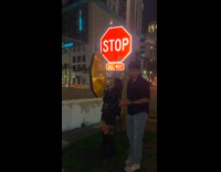 Woman tells man to get away