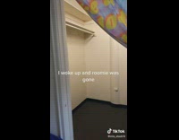 Girl wakes up to roommate gone