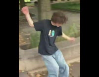 Man yells at skater for scaring dog