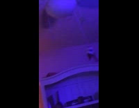 Elf on the shelf tied ceiling fan 