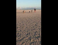 Guy black long sleeve shirt beach sand 