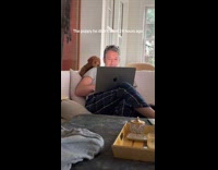 Man hanging out with puppy he didnt want