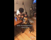 When boyfriend first came over vs now 