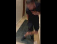 Guy tries to catch a big grasshopper 