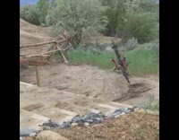 Bicycle two sets stairs fail red socks 