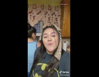 Mom pulls hair girl falls backwards kitchen 