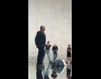 Collab IITW - Woman black top dances inside the building