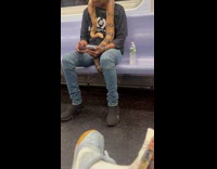 Collab Subway Creatures - Man ride train huge snake on neck