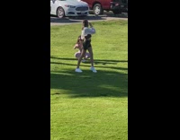 Woman white jacket twist body flex butt