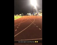 Guy runs into other runner on track 