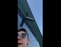 Guy walking gets attacked by seagull 