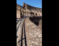 Woman martial arts exercise at the Coliseum