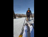 Inexperienced skier rescued by ski patrol 