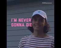 Guy flips and lands a water bottle, then shoots a basketball into a hoop, I'm never gonna die