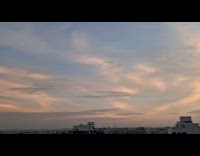 Clouds on the sky during sunset