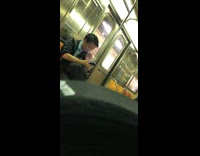 Guy in the subway picks nose and eats it 
