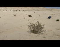 Blue ATV lands on itself fail 