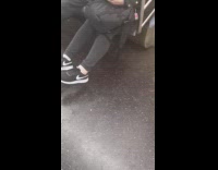 Small rat train everyone lifts feet up