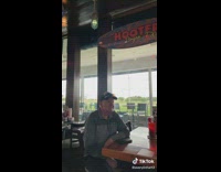 Collab BitchIG2 - Hooters worker skit throw paper towel roll at old guy