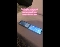 Siblings prank calling their divorced parents