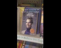 Book with holographic cover changes faces and spooks filmer