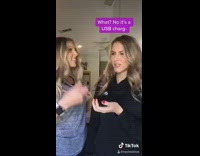 Girl thinks sister has a vape USB