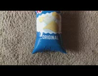 Blue bag chips expand from mountain
