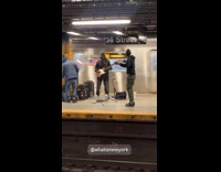 Submitter films band plays at train platform