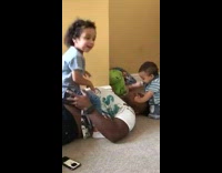 Collab BitchIG2 - Dad playing with his kids