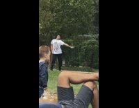 Guy anime shirt girly dance Eiffel tower